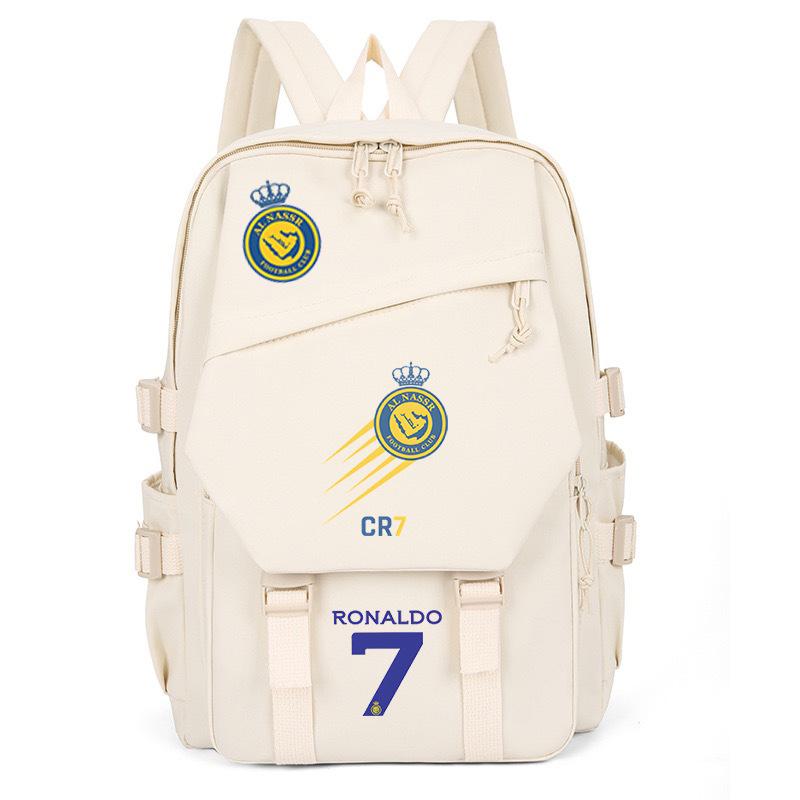 Football Player C Luo Peripheral Printing Trend Schoolbag Junior High School High School Students Large Capacity Spine Backpack
