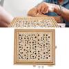 Wooden Ball Game Maze Educational Enhances CoordinationLabyrinth Puzzle Toy for Adults Kids