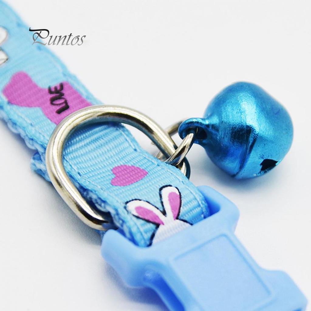 Cartoon-Kaninchen-bedruckte Welpenhalsband-Halskette mit Schnellverschluss-Schnalle