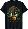 Oversized T-shirt Acoustic Guitar Tree Of Life Men's Clothingt Anime Cotton Tshirt Tees Tops Funny Summer Fitness T Shirt