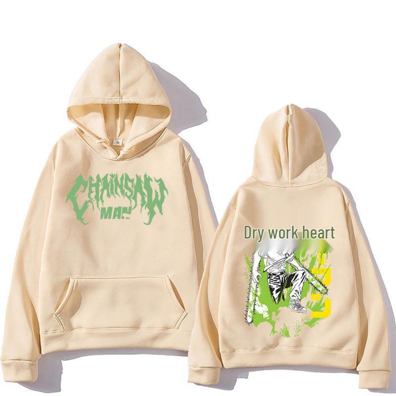 Chainsaw Man Denji Plus Velvet Hoodie - Autumn/Winter Anime Sweatshirt