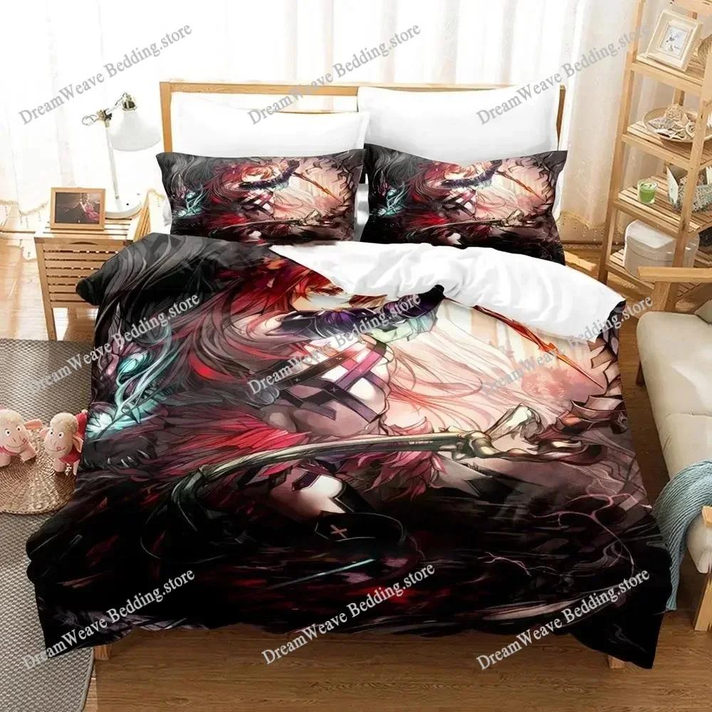 Lord of Vermilion Bedding Set Duvet Cover Bed Set Quilt Cover Pillowcase Comforter King Queen Size Boys Adult Bedding Set
