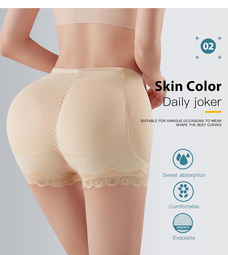 Women's Butt-Lifting & Hip-Enhancing Shaping Pants with Lace Trim Inserts