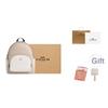 Coach Court 27 Logo Reißverschluss Beschichtetes Canvas Rucksack Großer Damenrucksack Gold Sand Kreide CZ176-IMXDM