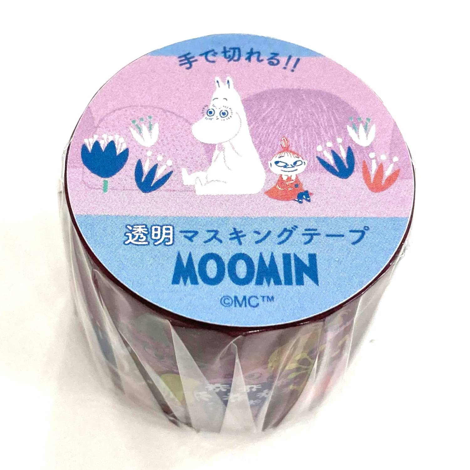 

Gakken Staful Moomin Маскирующая лента 30 мм M05052, Прозрачная, Широкая, Фиолетовая,