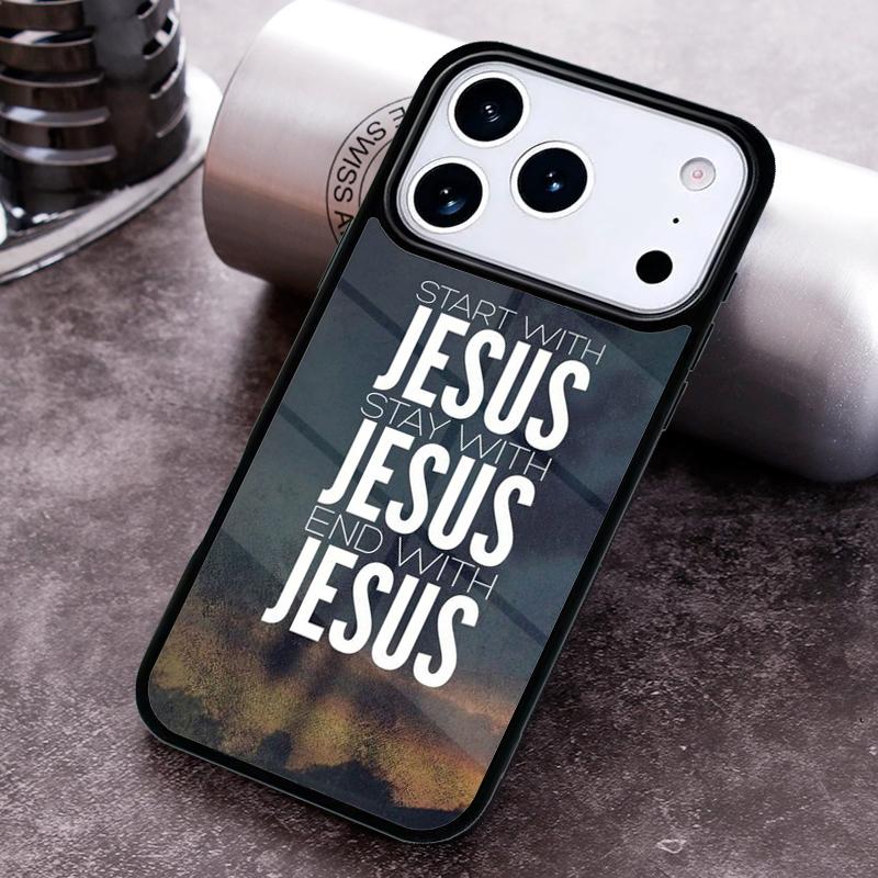 I Love Heart Jesus Christian Religious Phone Case for iPhone 17 16 15 Pro Max Air 14 13 12 11 Plus Shockproof Cover