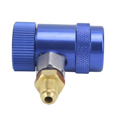 Air Conditioning Coupler Brass A C   Quick Connector for Trailers RVs Automobiles Commercial VehiclesBlue