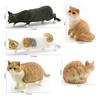 Kids Plastic Shorthair Cat Figurine Replica For Learning And Decoration