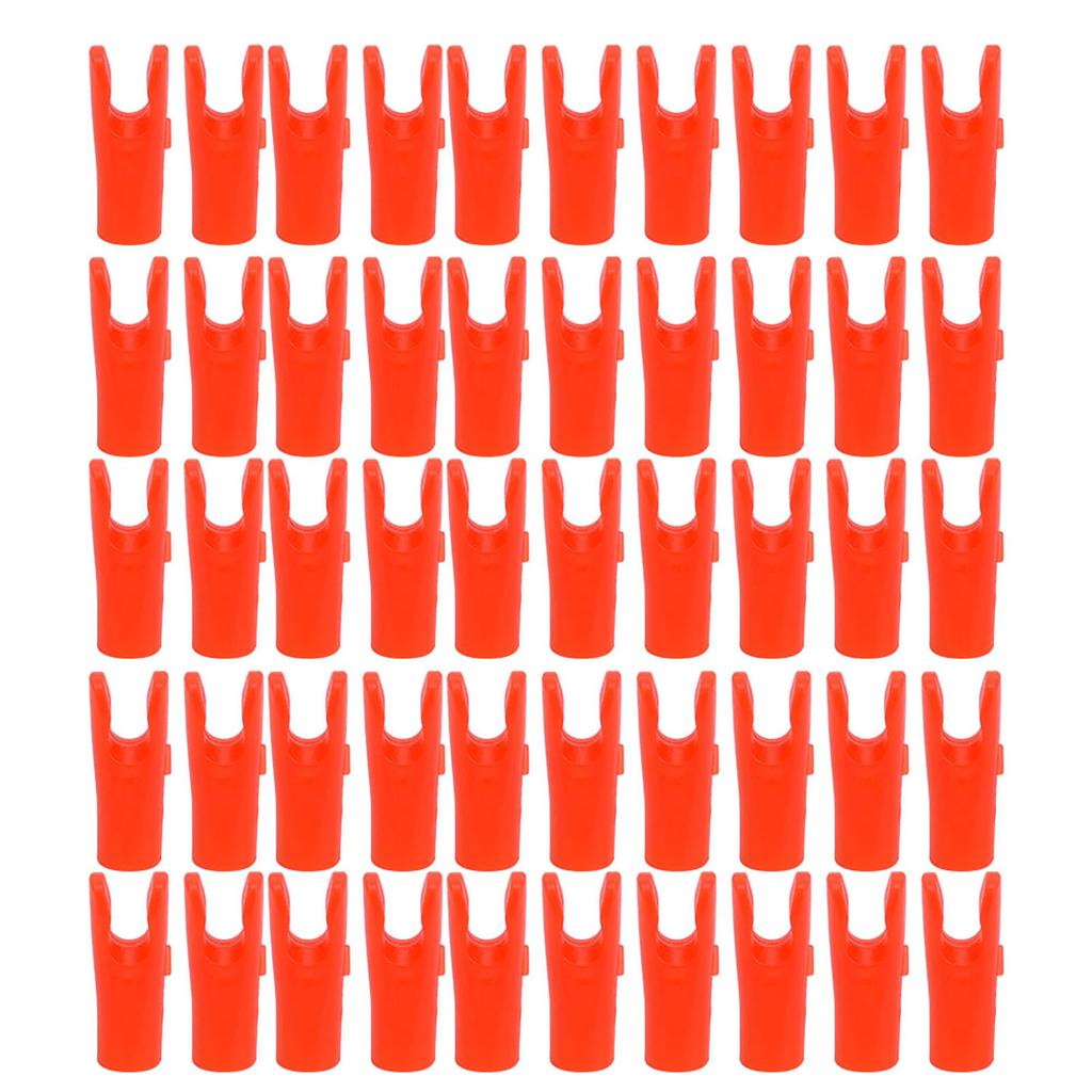 50Pcs Archery Nocks Insert Pin Shaft Tails Hunting Shooting Accessory
