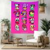 Digital Circus Wall Decor Tapestry Art For Pet Memorial Birthdaywedding Party Backdrop Family Gift
