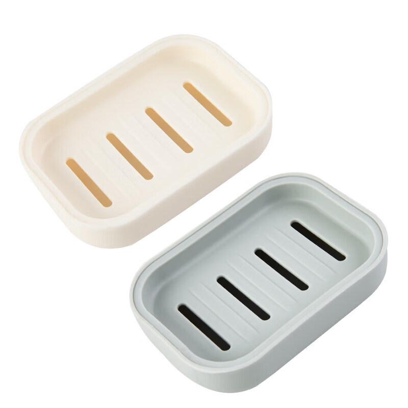 LIEI Double-Layer Draining Suction Cup Soap Dish