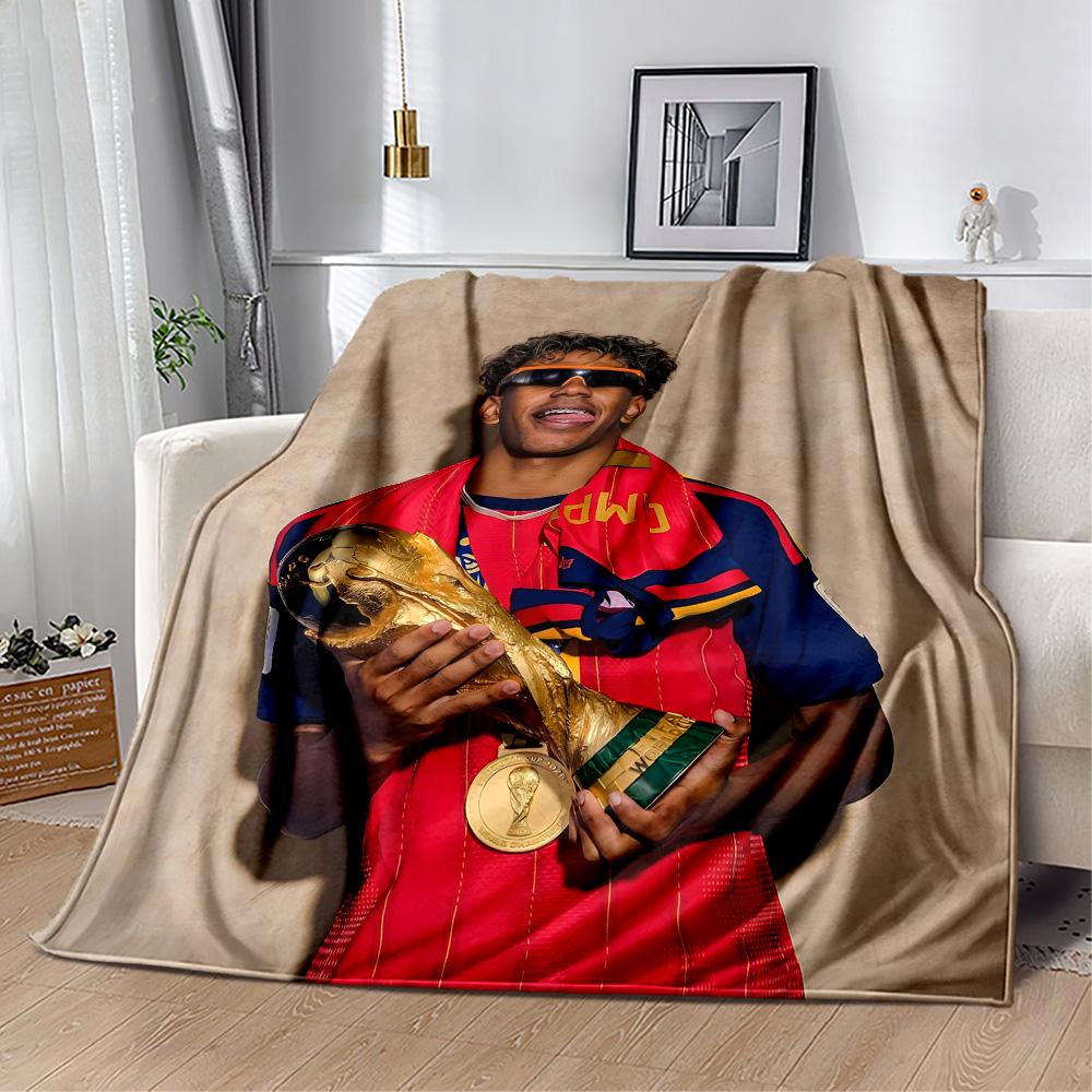 Lamine Yamal's World Cup Champion Celebration Blanket Ultra-Soft Perfect for Couch Sofa Office for All Occasions Warmthful Decor Birthday Christmas Gi