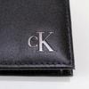 wallet with coin genuine ck logo coin pocket and 31KJ130003 [Calvin Klein] Bi-fold purse, leather, plate, wallet, men's women's, (BLACK) [Used]