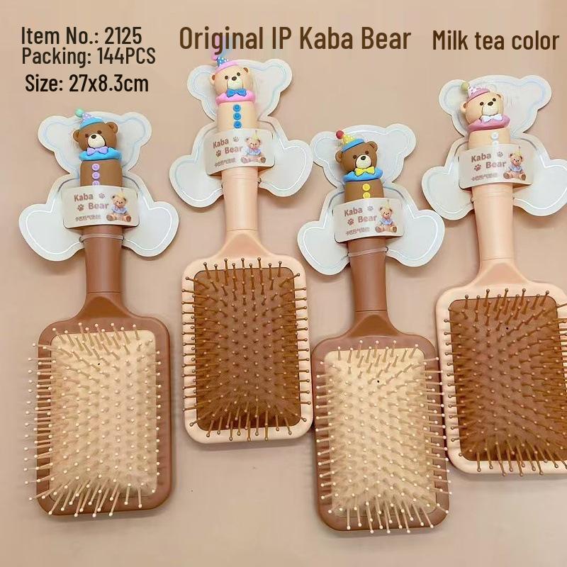 Cute Pet Air Cushion Comb: Plastic Massage Comb for Smoothing Curly Hair, Scalp Care for Women and Students