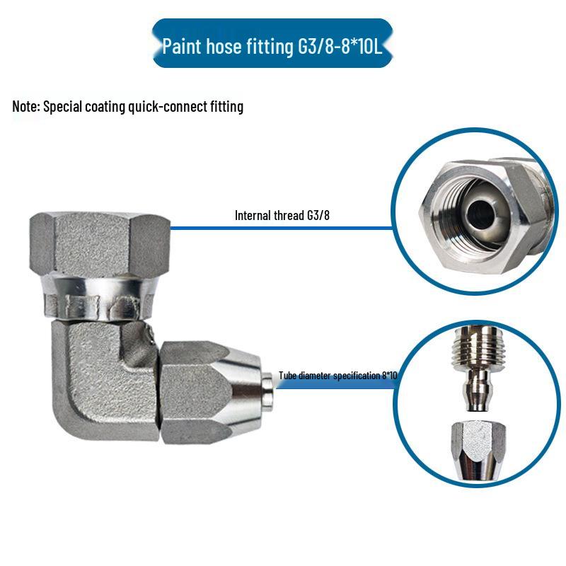 304 Stainless Steel Universal Quick-Connect Pipe Fittings for Spray Gun Equipment