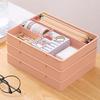 New Home Office Drawer Organizer Stackable Sundries Cosmetic Container Multi-cell Stationery Storage Box Caja De Almacenamiento
