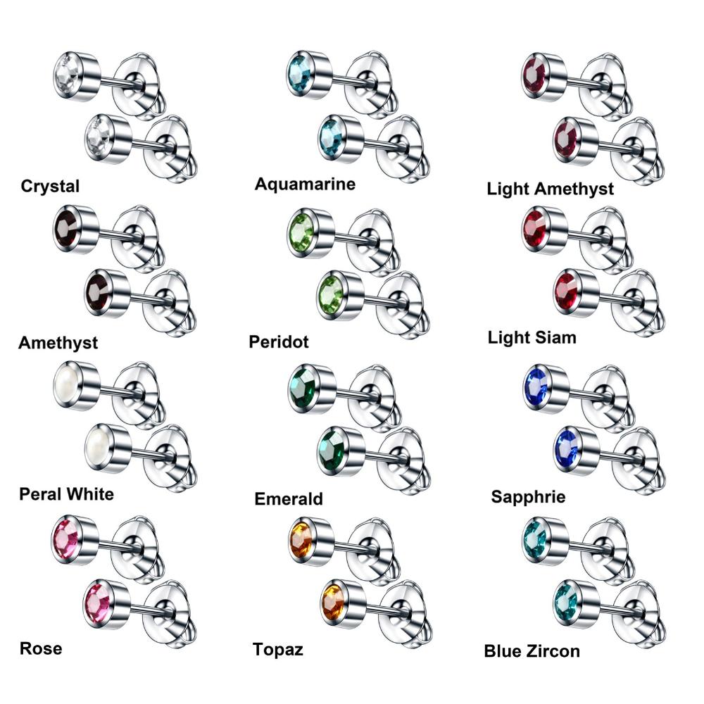 Anti-sensitive Rustproof Ear Piercing Earrings Stainless Steel Stud Earrings Ear Piercing Stud