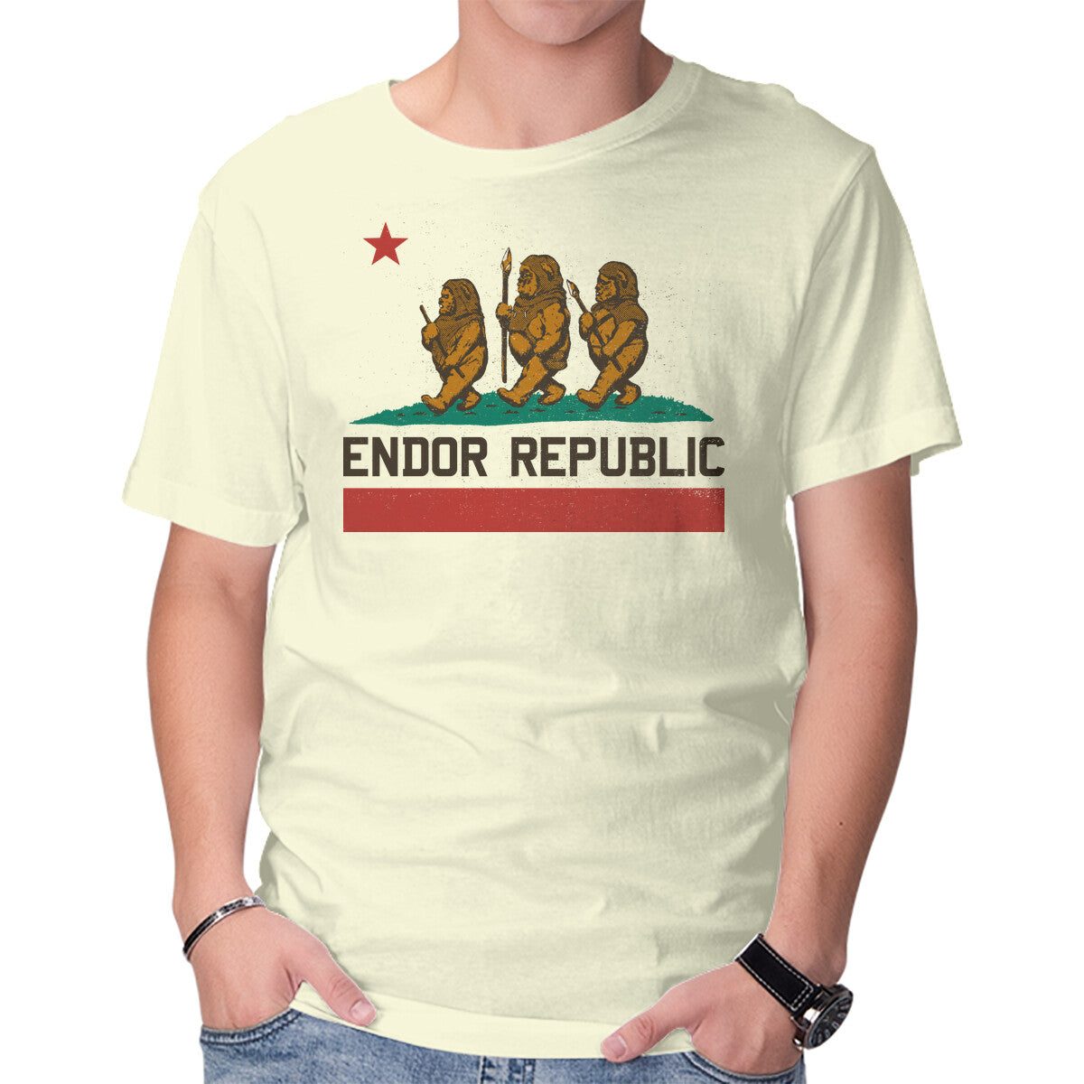 Unisex Crew Neck T-Shirt Endor Republic Graphic Short Sleeve Casual Tee XL