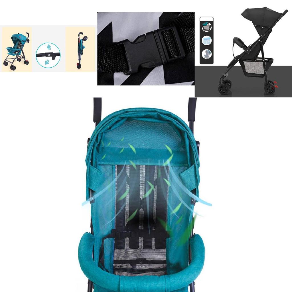 Lightweight Foldable Baby Stroller Compact Umbrella Design Perfect For Summer Travel
