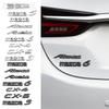 1 peça 3D ABS Letras de Logotipo de Carro Emblemas de Porta-malas Símbolos Adesivo de Emblema para mazda 3 5 6 Atenza Axela CX-4 CX-5 323 M3 M6 Acessórios de Carro