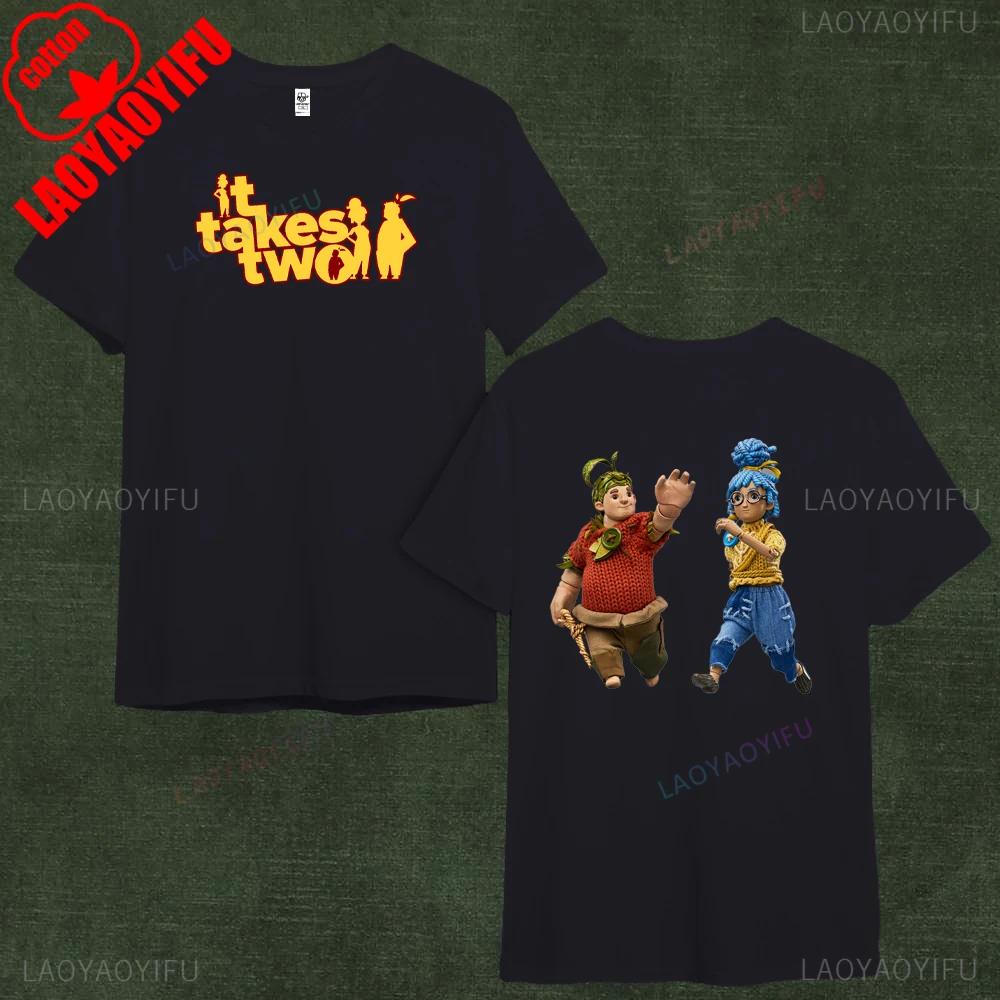 Gift for Couple Collaboration Cody May Graphic TShirt It Takes Two Player Cooperative Game Creative T Shirt Women Cotton Tops 4XL