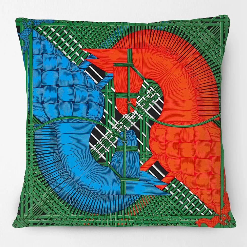 Fashion Multicolor Horse Head Cushion Covers Luxury Animals Sofa Decorative Pillows Case 45X45CM Decorative Pillows