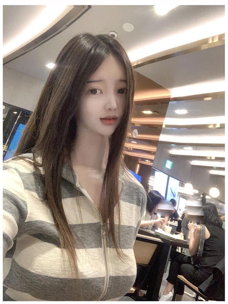 Korean Slim Striped Hooded Cardigan - Casual & Versatile Style