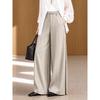 Pantaloni larghi dritti da donna con drappeggio