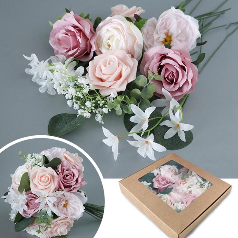 Große Blumen in Dekorativer Box Blumenkasten Tragbare Blumenaufbewahrung Geschenkverpackungsboxen Mit Klarem Fenster