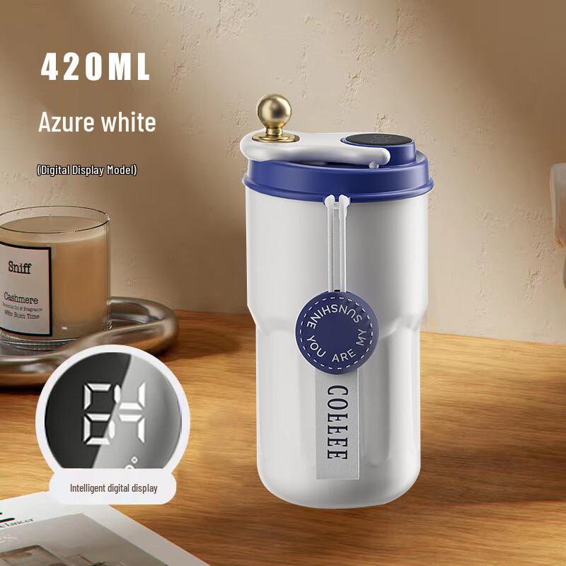 MRSIKEY 316 Stainless Steel Temperature Display Travel Mug