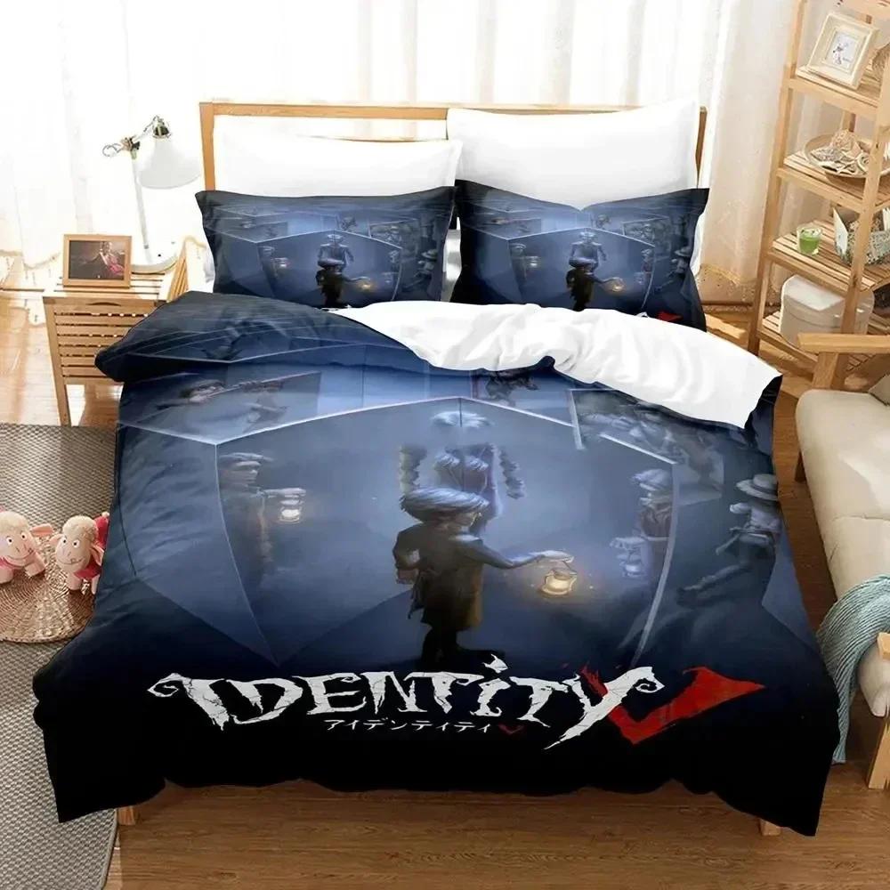 Top 3D Anime Game Identity V Bedding Set Printed Bed Set With Pillowcase Bed Duvet Cover Soft Queen King Size Bedclothes Home