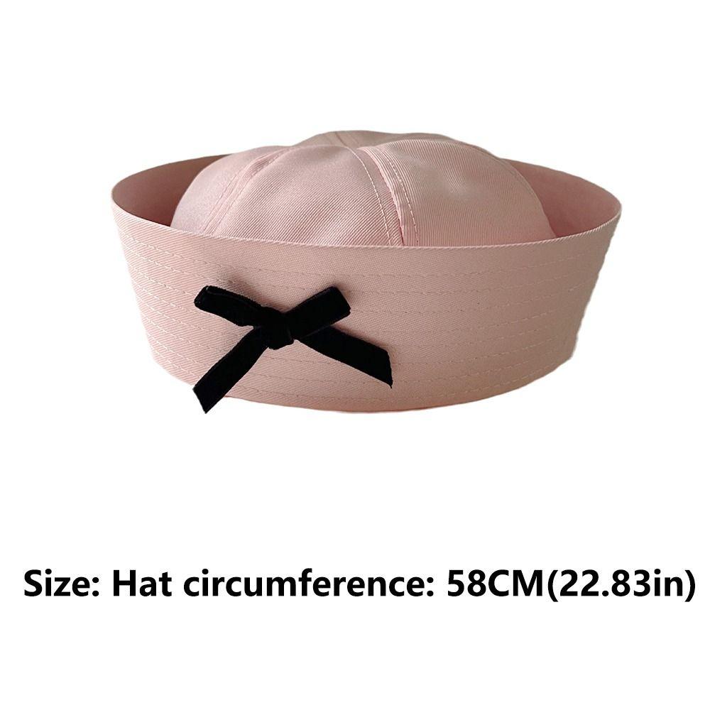 Fashion UV Protection Sailor Hat Bow Cute Navy Hat Summer Casual Sun Hat