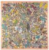 Luxury Brand Twill Silk Scarf Women Square Scarves Branches And Flowers  Silk Scarf&Shawls Wraps Hijab 130*130CM