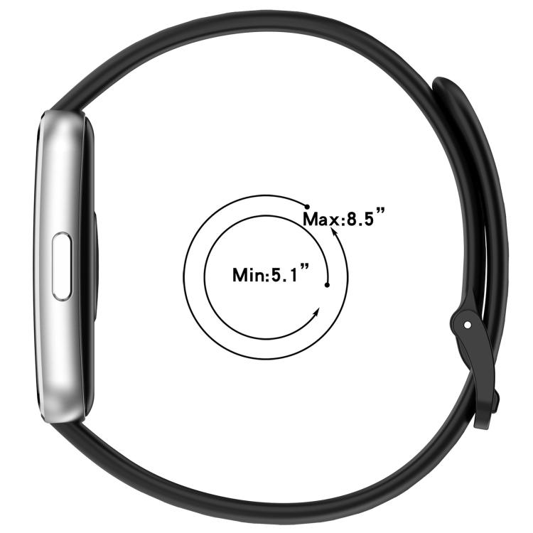 Smooth Solid‑Color Breathable Soft Silicone Replacement Watch Band Strap For Huawei Band 11 Pro / 11
