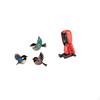 Wooden Bird Wall Art And Easter Island Head Statue Decor Set Unique Flying Birds Moai Sculpture
