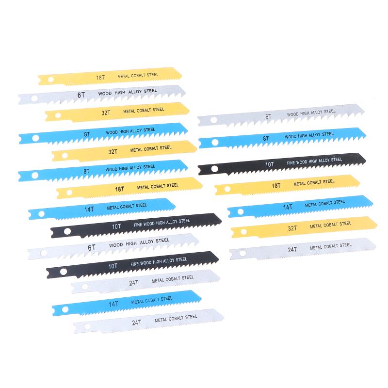 7/14Pcs Jig Saw Blade Set Hcs Assorted Saw Blades Fast Cut Down Professional Sharp Jigsaw Blade Woodworking Tool