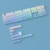 Xiaomi 134 Keys Blue Contour Side Print RGB Backlit Keycaps Double Shot PBT Keycaps Cherry Profile for MX Switches Mechanical Keyboard