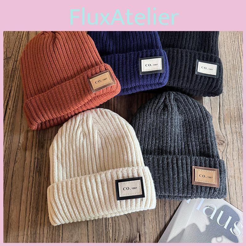 Solid Winter Color Knit Hat Men Women Fleece Lined Beanie Design Weather Cold