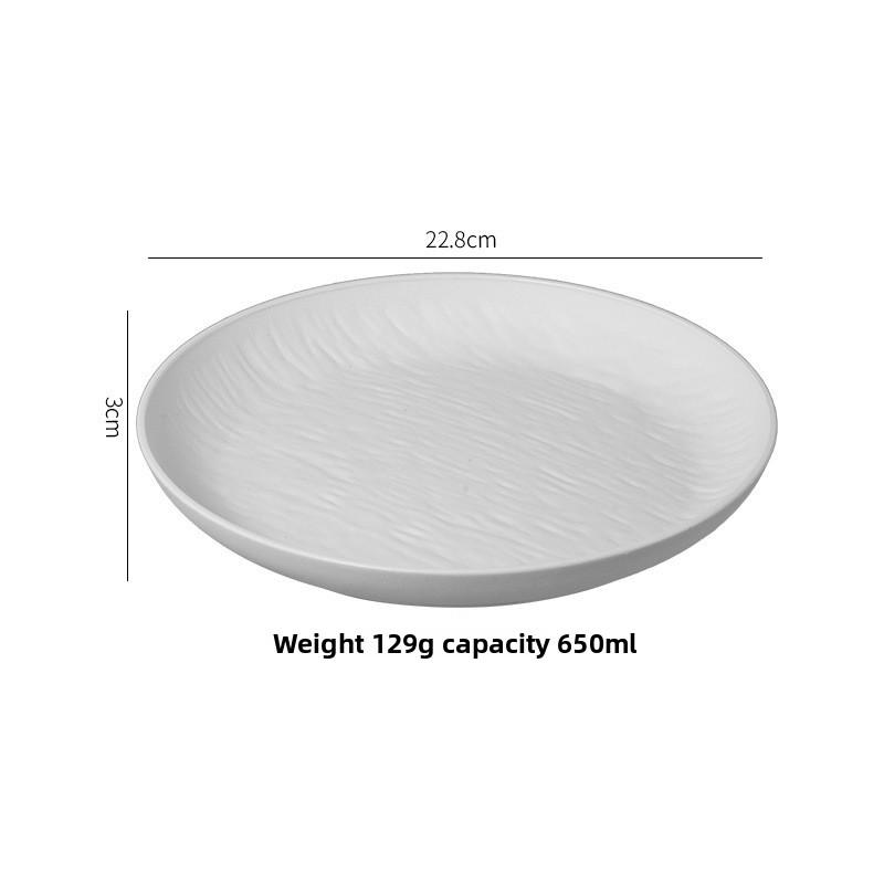 New Rock-patterned Plastic PP Tableware Featuring Wheat Straw Stripes - Bowls, Plates, Cups and Water Bottles for Portable Outdoor Use
