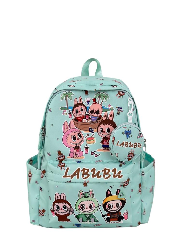 LABUBU Backpack School Student Backpack Backpack 