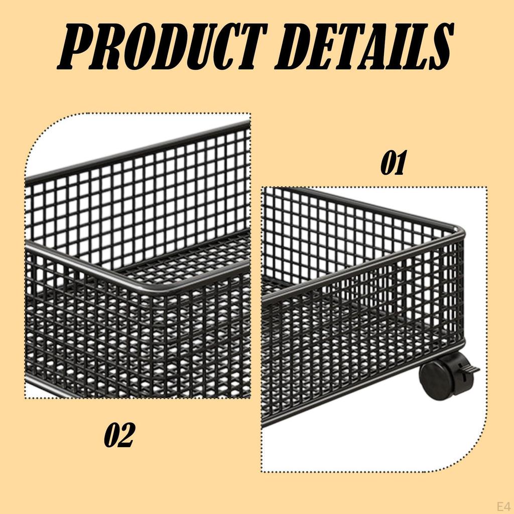 Organizzatore Sottolavello, 47x28x15cm, 1 Livello Metallo da Banco Multiuso Storage Bagno