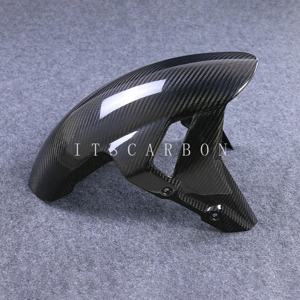 2024 For BMW F900R F900XR S1000XR S1000R S1000RR 2015- - 2023  Real Pure Dry Carbon Fiber Motorcycle Front Fender Mudguard Guard