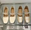 French Rhinestone Mary Jane Single Shoes Women's 2025 New Summer Skirt Evening Shoes Flat-soled Soft-soled Ballet Shoes