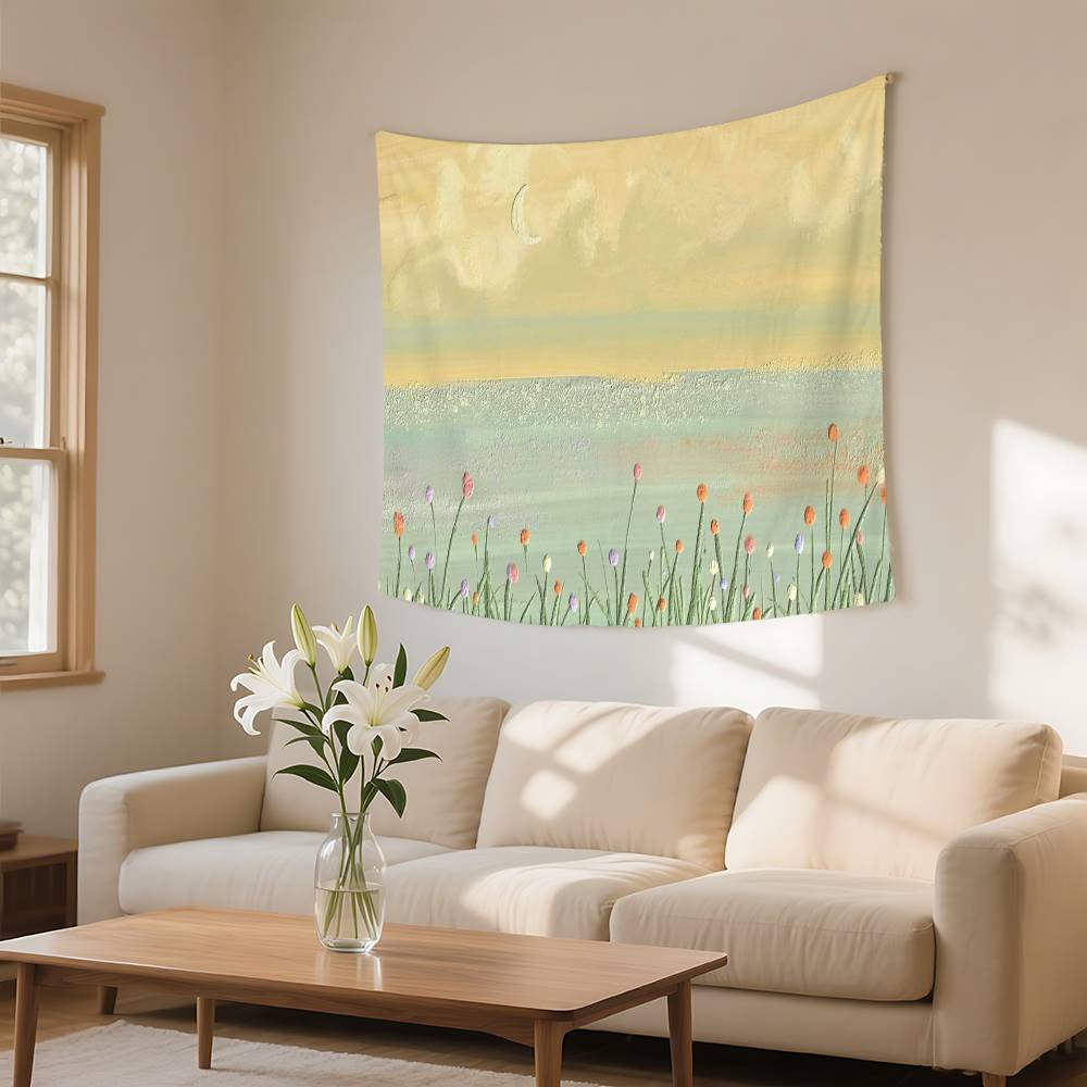 Landscape Oil Painting Tapestry Wall Hanging Tapestry Art Deco Blanket Curtain Hanging At Home Bedroom Living Room Decor