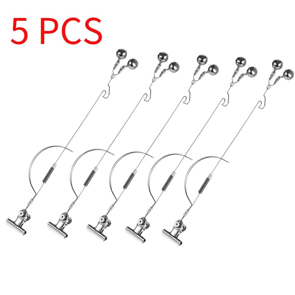 1-10 PCS Fishing Bell Bite Alarms Stainless Fishing Rod Bite Bait Alarm Carp Tackle Anti-corrosion Anti-rust Fishing  Equipments