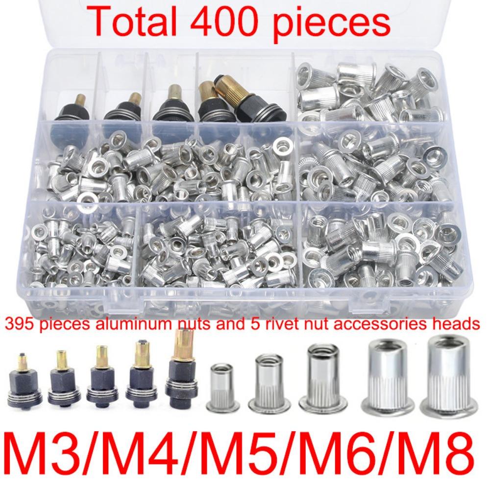 60/70 PCS Rustproof Rivet Nut Tool Threaded Threaded Insert Tool Automotive Repair
