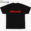 Nowa koszulka Benelli Strzelba Myśliwska Czarny/Biały/Szary/Granatowy Rozmiar S5XL Koszulka Unisex