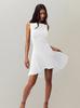 2025 Slim Fit One-Shoulder Sleeveless Dress – Solid Color, Waist-Cinched, Slimming Design