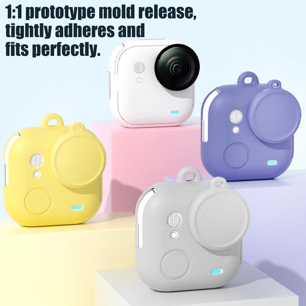 Secure Flexible Silicone Protector Case For 360 Go Ultra Cover Thumb Sized Camera With Lens Cap