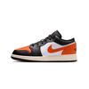 Jordan Air Jordan 1 Leather Slip Resistant Abrasion Resistant Low Top Vintage Basketball Shoes Women's Black Pink 553560-081(Team1517-)